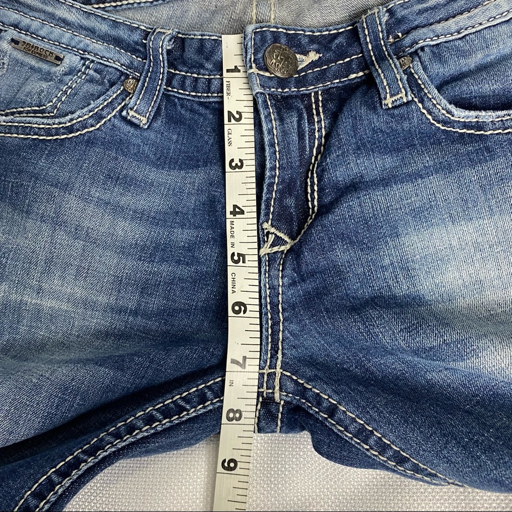 Rerock For Express Barely Boot Stretch Womens Blu… - image 7